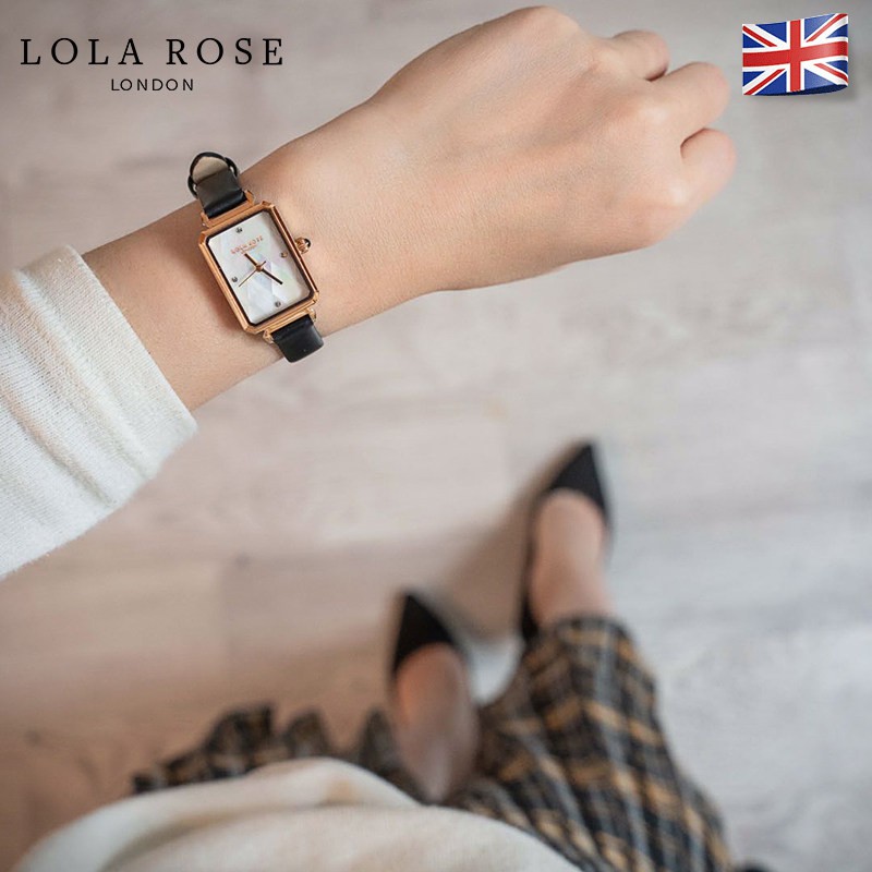 [Mã BMLTA50 giảm 10% đơn 150K] Đồng hồ nữ chính hãng Lolarose mặt vuông trắng xà cừ vỏ ngọc trai cao cấp thời trang | BigBuy360 - bigbuy360.vn