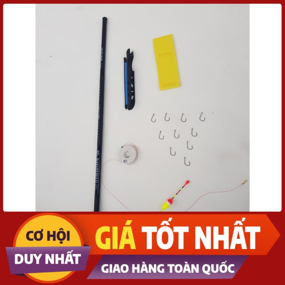Bộ cần câu tay SHIMANO tặng kèm dây câu, phao câu, chì câu, lưỡi câu