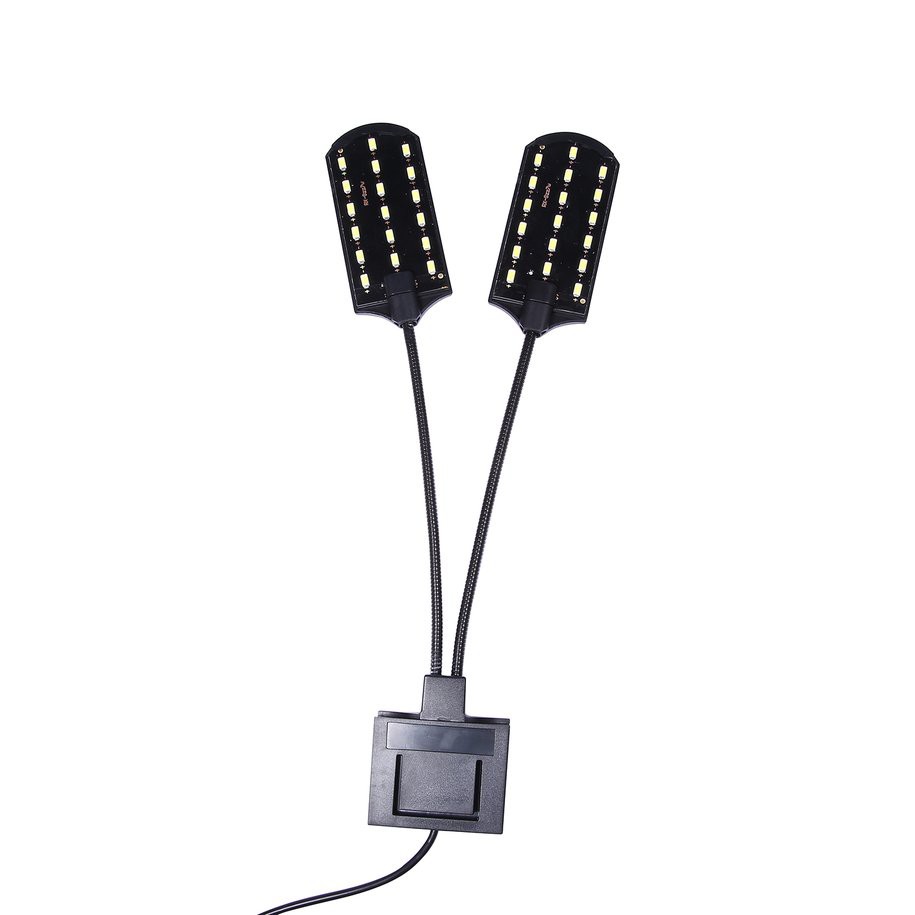 【Fitslim】Đèn LED chiếu sáng bể cá 2 đầu với phích cắm EU