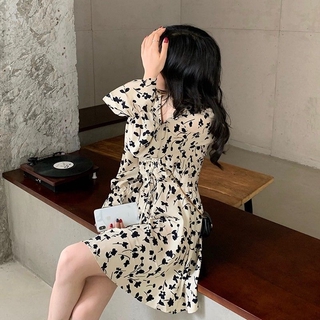 Đầm Hoa Cổ V Thời Trang Nữ Tính