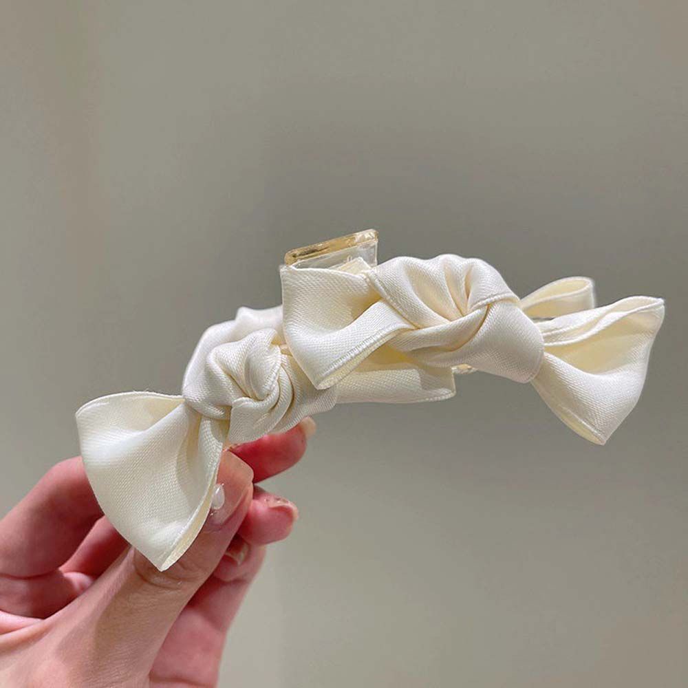 Kẹp Tóc Vải Satin Màu Sắc Ngọt Ngào Phong Cách Hàn Quốc Cho Nữ