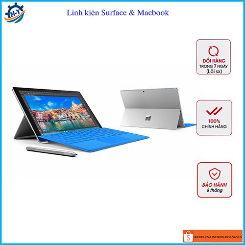 Máy tính Microsoft surface pro 4 cả phím surface, sạc surface theo máy I5/4/128 - HY25
