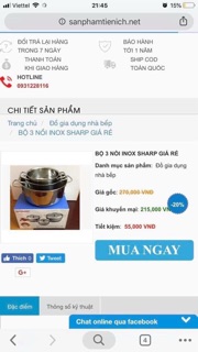 Bộ 2 nồi shap