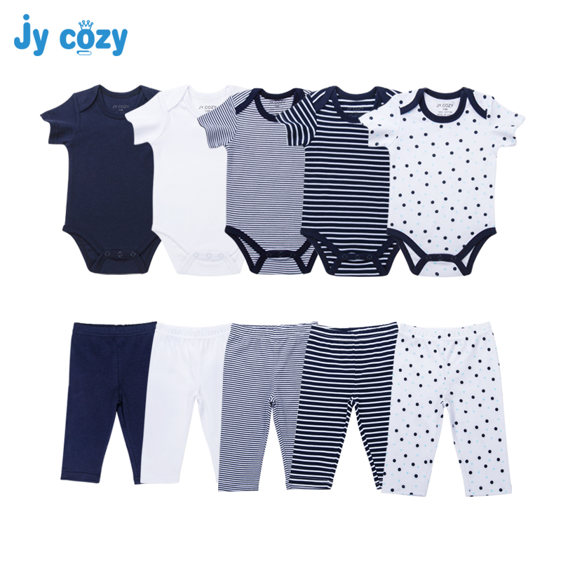 Set 10 Bộ Áo Liền Quần & Quần Short Cho Bé Trai Sơ Sinh đồ trẻ em sơ sinh quần áo sơ sinh bé gái bộ body cho bé sơ sinh