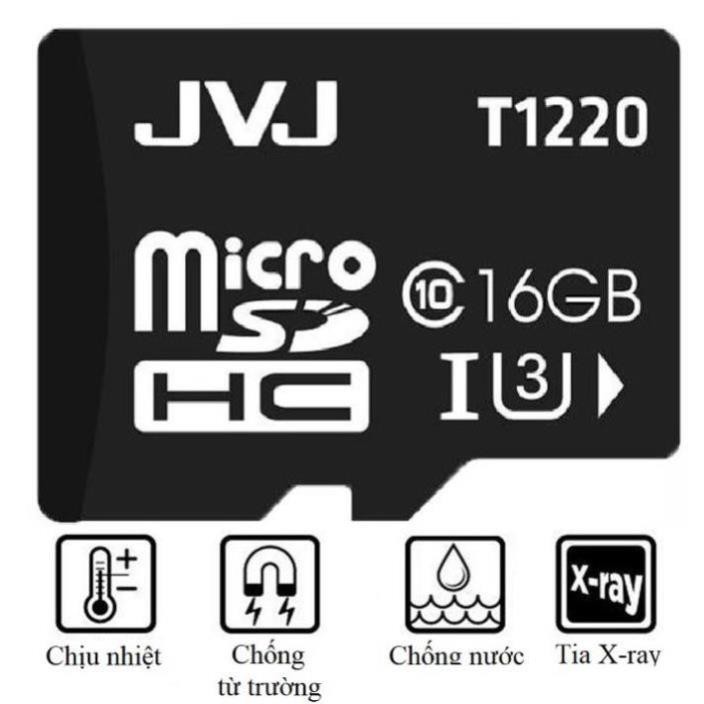 [GIÁ TỐT] Thẻ nhớ 64GB/32GB/16GB/8GB/4GB JVJ U3 tốc độ cao, chuyên dụng CAMERA, điện thoại, bảo hành 5 năm