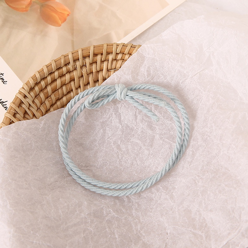 1 Dây Buộc Tóc Cao Su Co Giãn Màu Sắc Ngẫu Nhiên