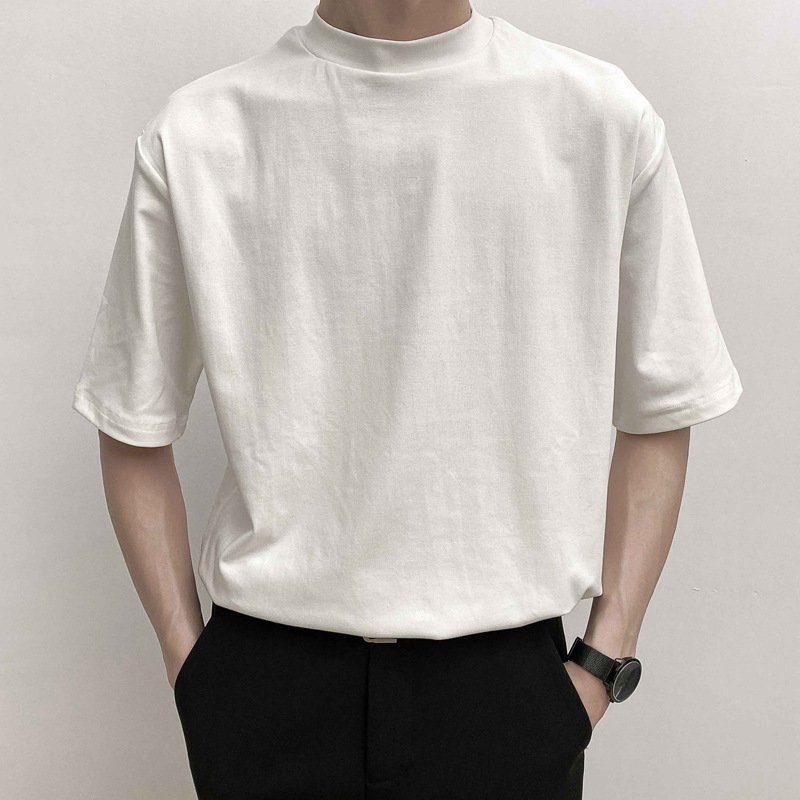 Áo Thun Nam cổ 3cm vải Cotton cao cấp, Áo Phông Nam Nữ dáng Unisex đẹp