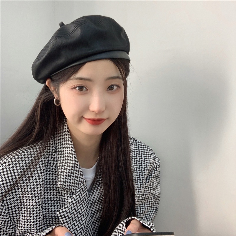 Mũ Beret Màu Sắc Trơn Phong Cách Nhật Bản Thời Trang Mùa Hè Cho Nữ