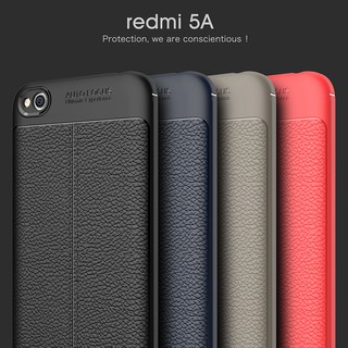 [4 màu] Ốp lưng Xiaomi Redmi 5A giả da chống sốc Auto Focus Armor