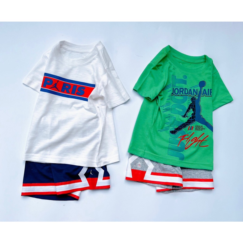 Set bộ bé trai 9-25kg thun cotton cao cấp Bộ quần áo bé trai in chữ thể thao 1 2 3 4 5 6 tuổi - STRC STRD