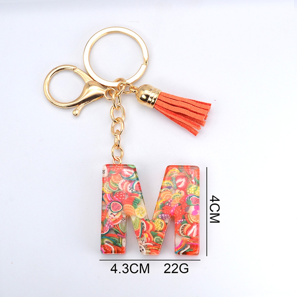 Móc Khóa Mặt Hình 26 Chữ Cái A-Z Thời Trang Nữ Tính