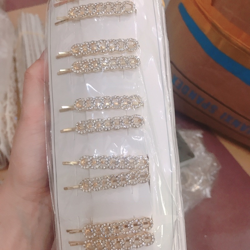 Sỉ dây 10-20 kẹp tóc pha Lê cao cấp