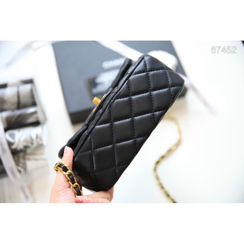 Túi đeo chéo cha.nel classic quả cầu mini