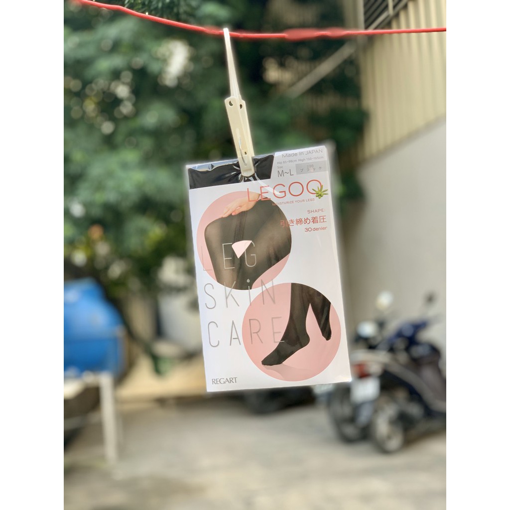 Set 3 quần tất chống xước Regart 20D màu da chân, màu đen size M - Nhật Bản