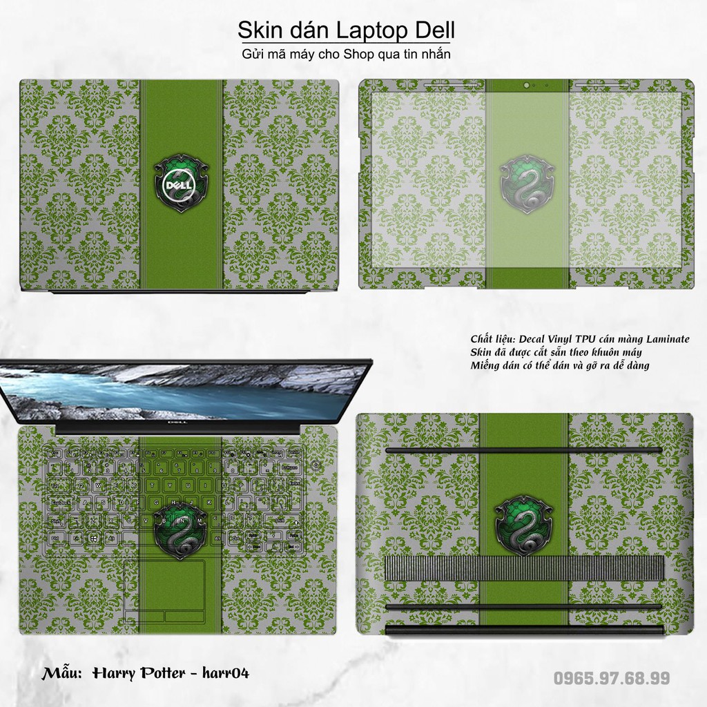 Skin dán Laptop Dell in hình Harry Potter (inbox mã máy cho Shop)