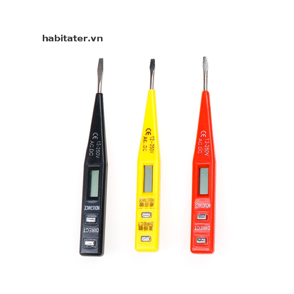 Bút Thử Điện Cảm Biến Điện Áp AC / DC Không Tiếp Xúc Có Màn Hình LCD