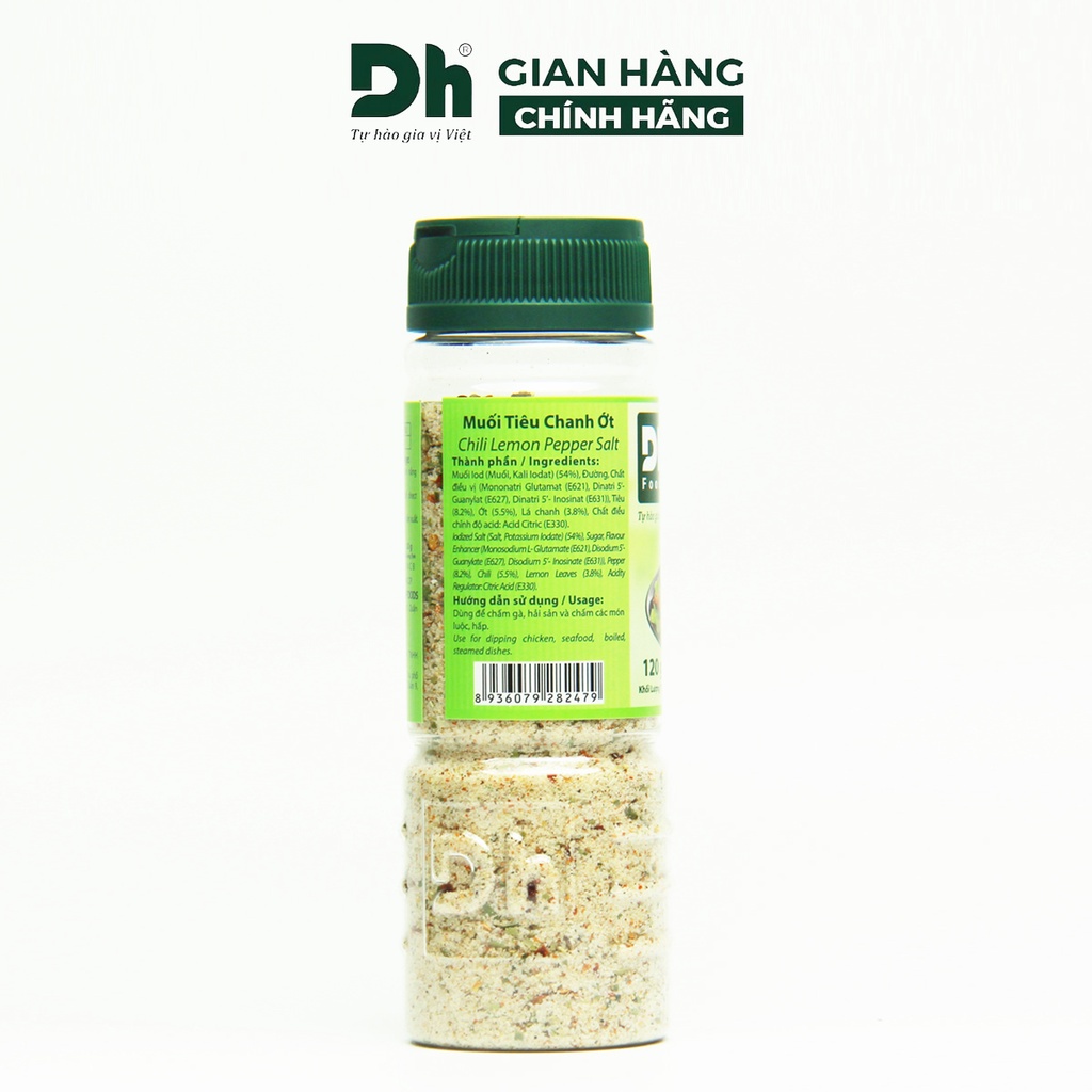 Muối tiêu chanh ớt DH Foods gia vị chấm hoa quả chế biến thực phẩm loại 1 thơm ngon 50/120gr - DHMTN54