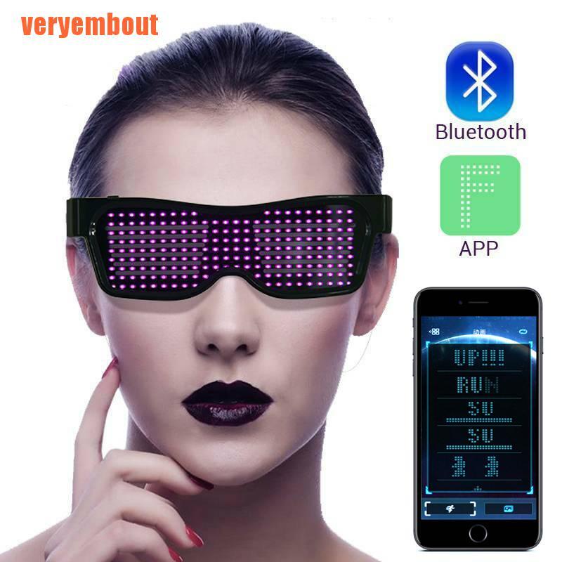 Mắt Kính Tích Hợp Đèn Led Phát Sáng Kết Nối Bluetooth Cổng Usb | BigBuy360 - bigbuy360.vn