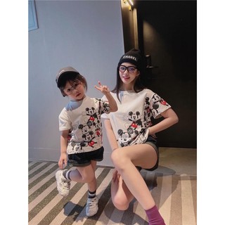 SET ÁO ĐÔI MẸ VÀ BÉ IN HÌNH VUI NHỘN MS02