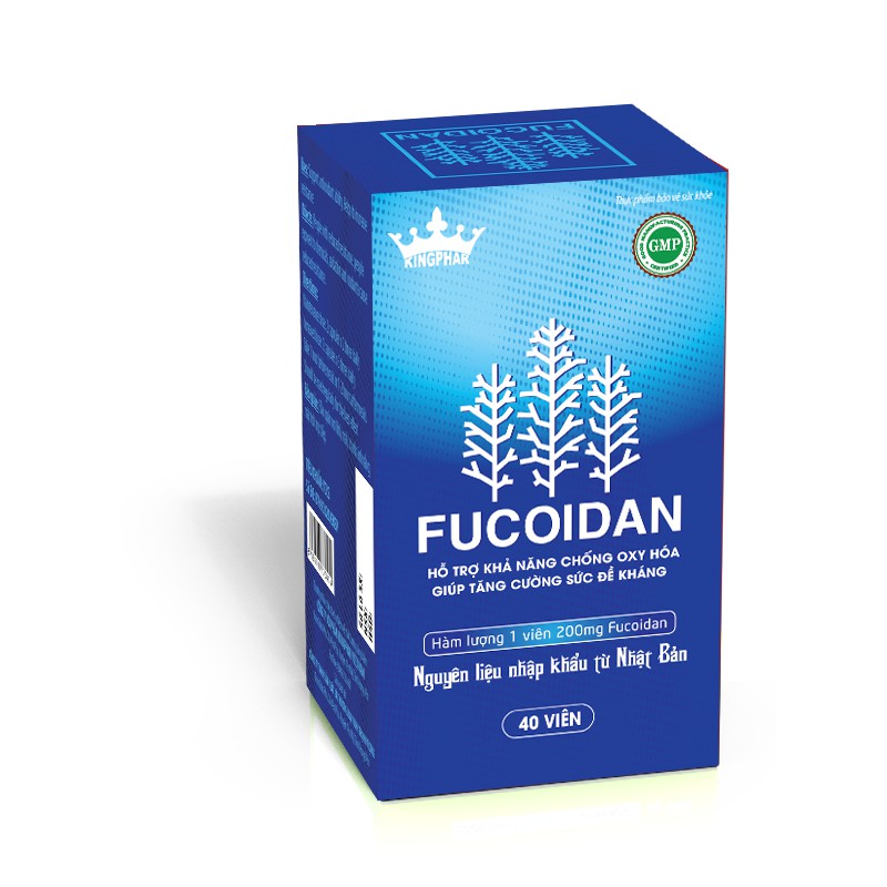 FUCOIDAN KINGPHAR - Nguyên liệu nhập khẩu Nhật Bản  - Tăng cường sức để kháng,  hỗ trợ người bệnh ung thư