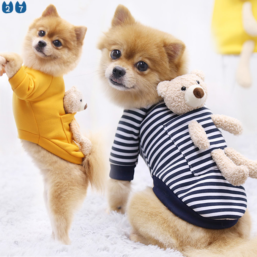 Áo Hoodie Hình Gấu Dễ Thương Cho Thú Cưng