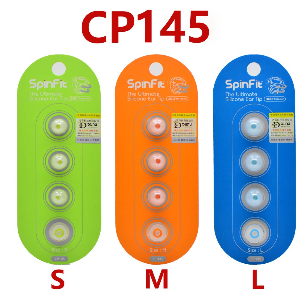 Bộ 2 nút silicon CP145 thay thế cho nút tai nghe nhét tai SpinFit nhiều size để lựa chọn