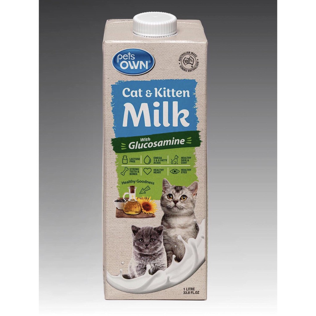 Sữa Tươi Bổ Sung Glucosamine Cho Chó Mèo Mọi Độ Tuổi Pets Own 1L