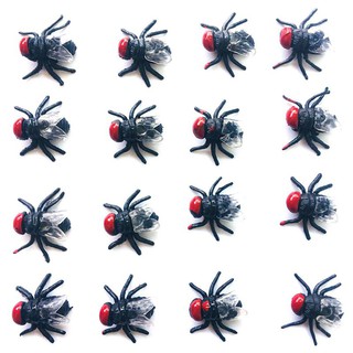 Sét 5 con ruồi giả trang trí halloween