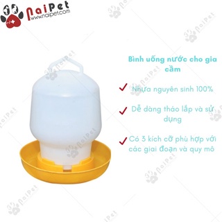 Máng Gắn Bình Uống Nước Cho Gia Cầm Gà Vịt Ngan Ngỗng MAU001