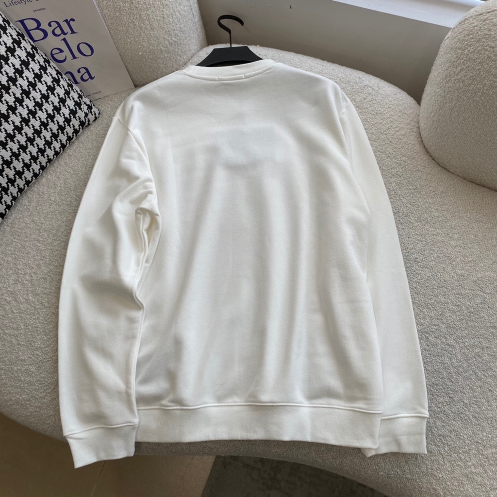 Áo Sweater Prada Tay Dài Cổ Tròn In Chữ Thời Trang Cho Nam Và Nữ