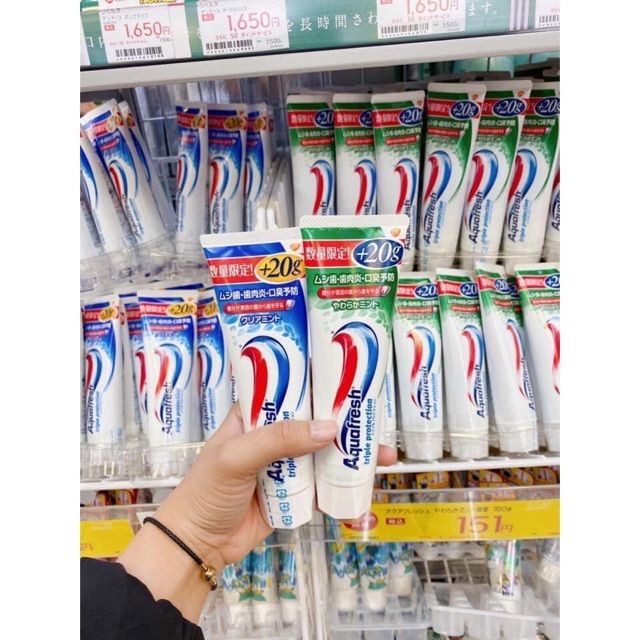 [Au- Sẵn] Kem đánh răng Aquafresh Nhật Bản