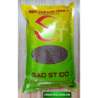 Gạo Đặc Sản Sóc Trăng ST Đỏ 2KG  - Bổ sung nhiều Vitamine và khoáng chất rất tốt cho sức khỏe