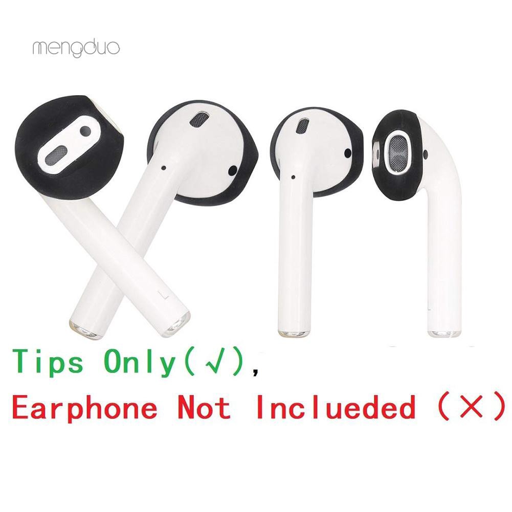 Set 2 cặp ốp silicon bảo vệ tai nghe Apple Airpods
