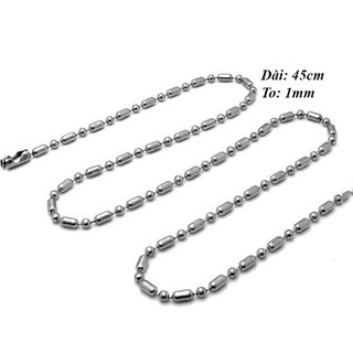 Dây chuyền bi trúc siêu xinh WDC013 Không đen không gỉ sét
