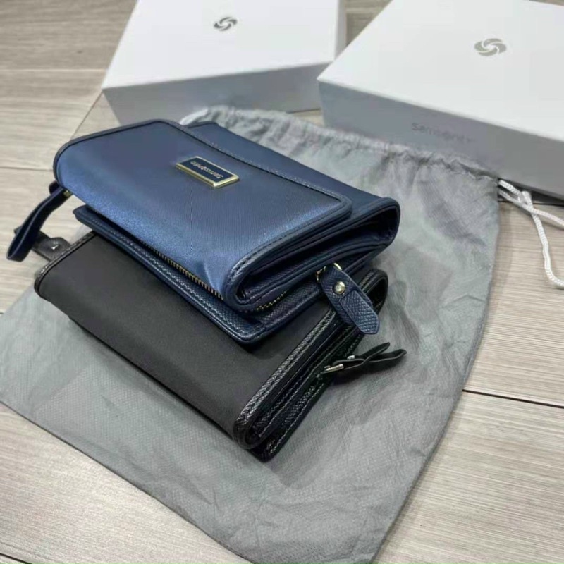 - Ví Sam.so.nitte gập mini 2 màu-lỗi viền da