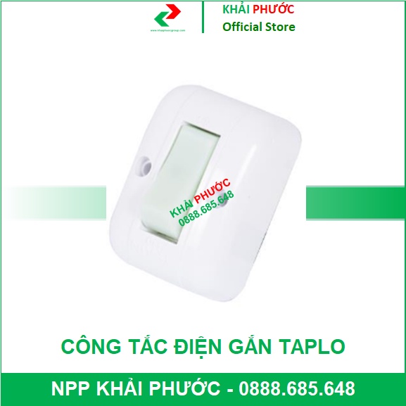 Công tắc điện gắn nổi gắn taplo đơn có dạ quang gắn bảng điện tấp lô taplo táp lô - KHẢI PHƯỚC ELECTRIC