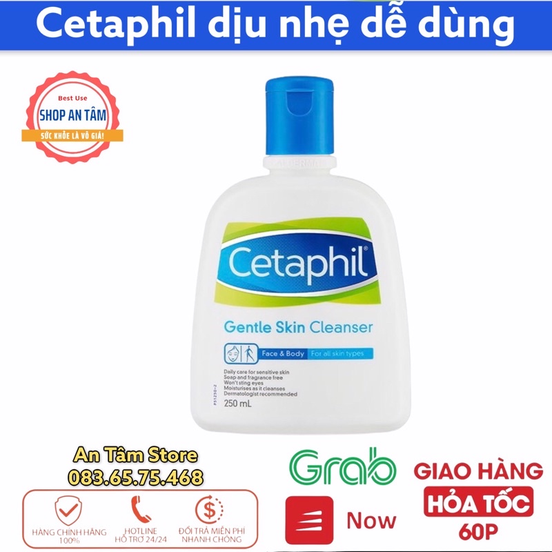 [Chính Hãng] Sữa Rửa Mặt Cetaphil Gentle Skin Cleanser 125ml 250ml 500ml - srm cetaphil dịu nhẹ dành cho da dầu da mụn