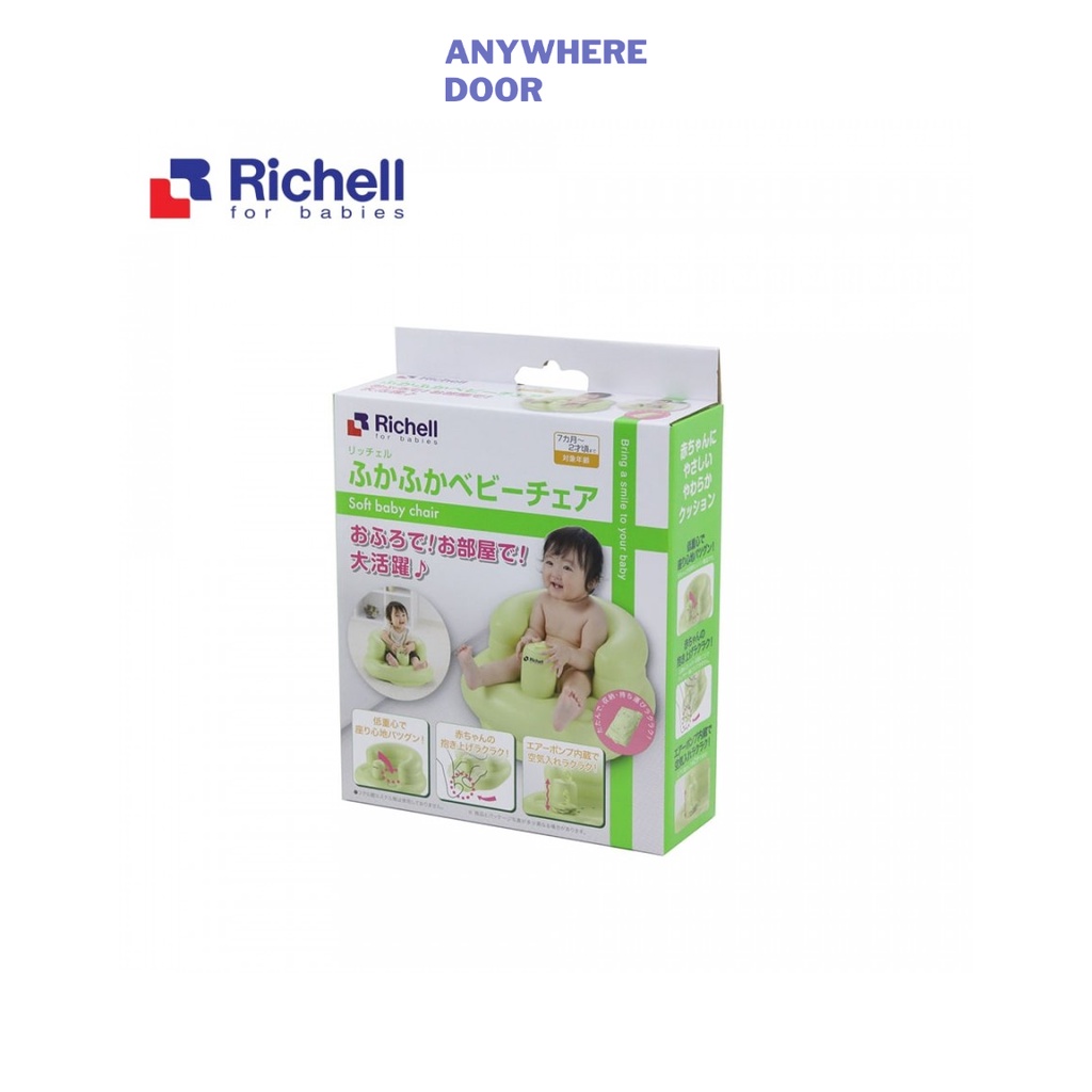 Ghế hơi tập ngồi Richell cho bé 7-24M
