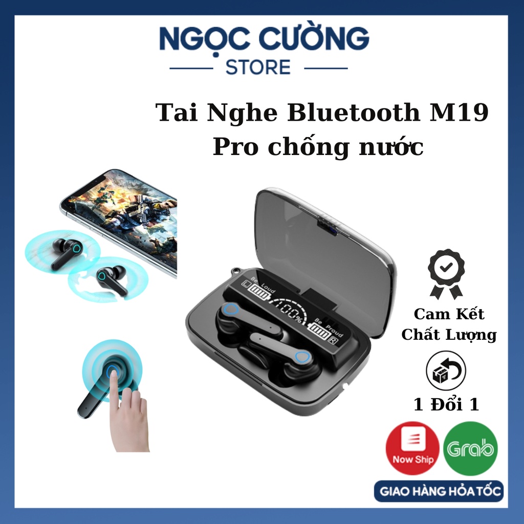 Tai Nghe Bluetooth M19 chống nước âm thanh nổi tích hợp Micro Ngọc Cường Store