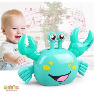 Đồ chơi phát triển vận động cho bé - Đồ chơi con cua biết đi phát nhạc xoay 360 độ thông minh SIÊU KHUYẾN MÃI
