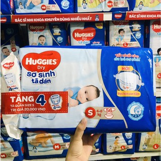 Tã Dán Sơ Sinh Huggies S30/S56 ( Dành cho trẻ 4-8 kg )