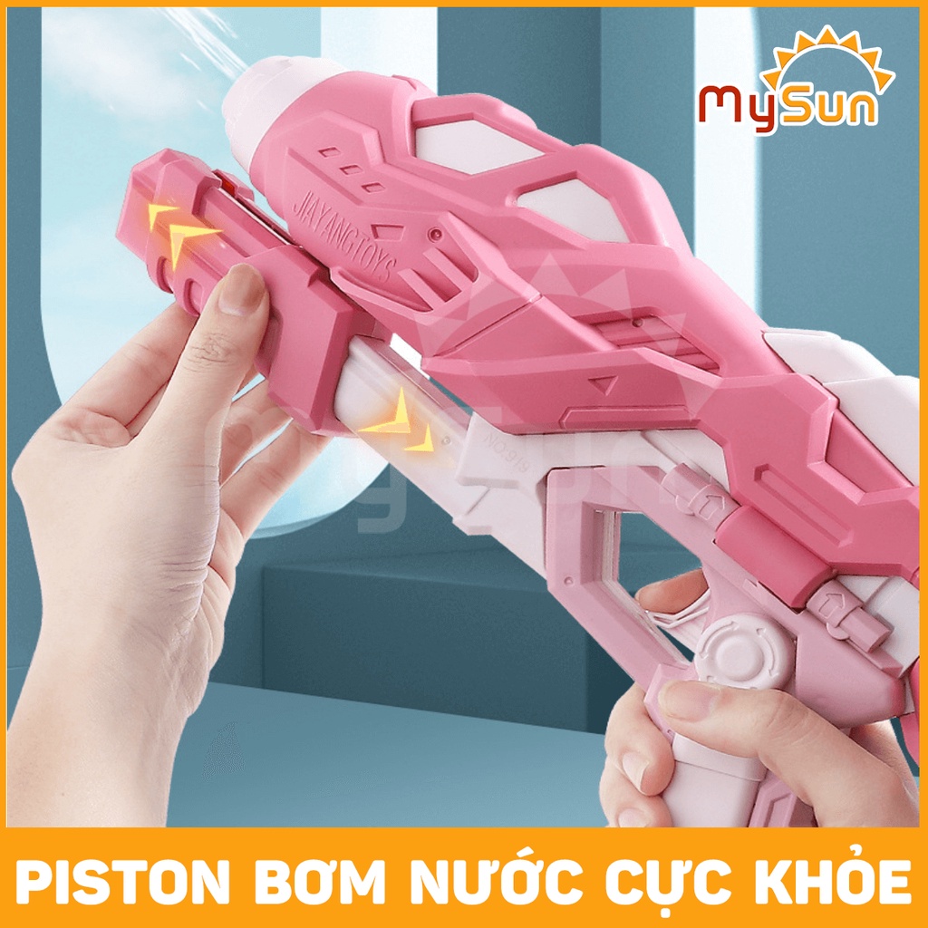 Súng nhựa bắn nước xịn đồ chơi trẻ em, phun áp lực cao cho bé cỡ lớn 50cm MySun