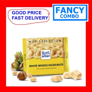 Socola Trắng Nhân Hạt Dẻ Ritter Sport Sản Phẩm Nhập Khẩu Đức - Chocolate with White Hazelnuts