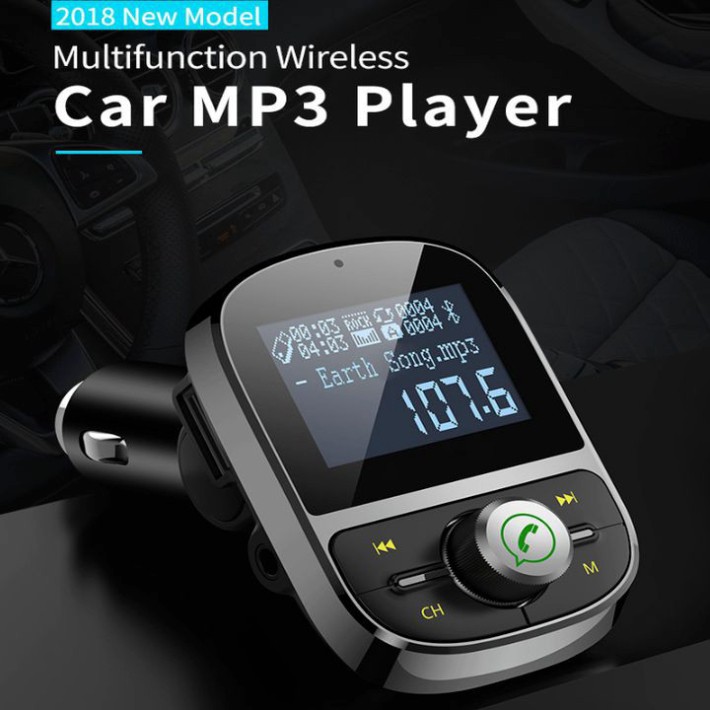 Sản Phẩm Bộ tẩu nghe nhạc Mp3 kiêm kết nối điện thoại rảnh tay Bluetooth trên ô tô nhãn hiệu Hyundai HY-92 - Bảo hành 12