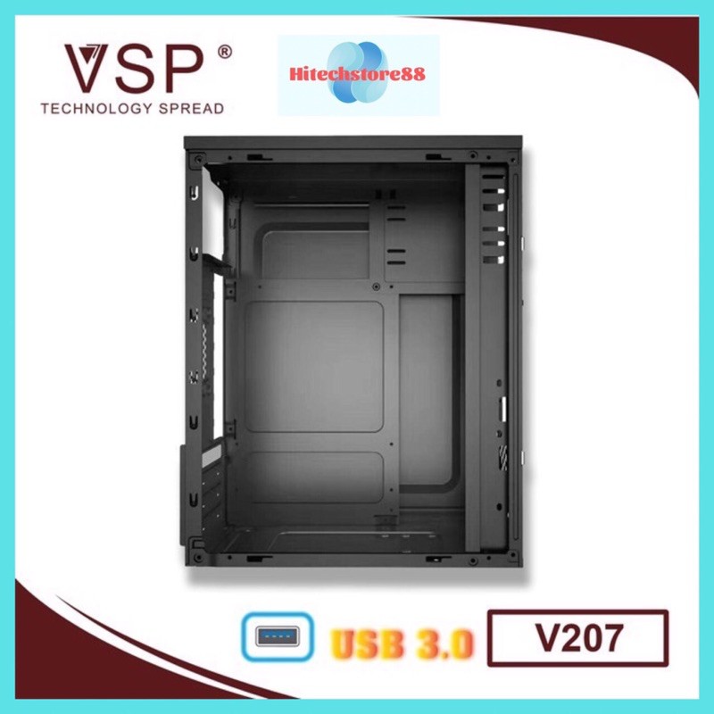 ✔️ Vỏ Case Máy tính V207 LED RGB . USB 3.0 ✔️