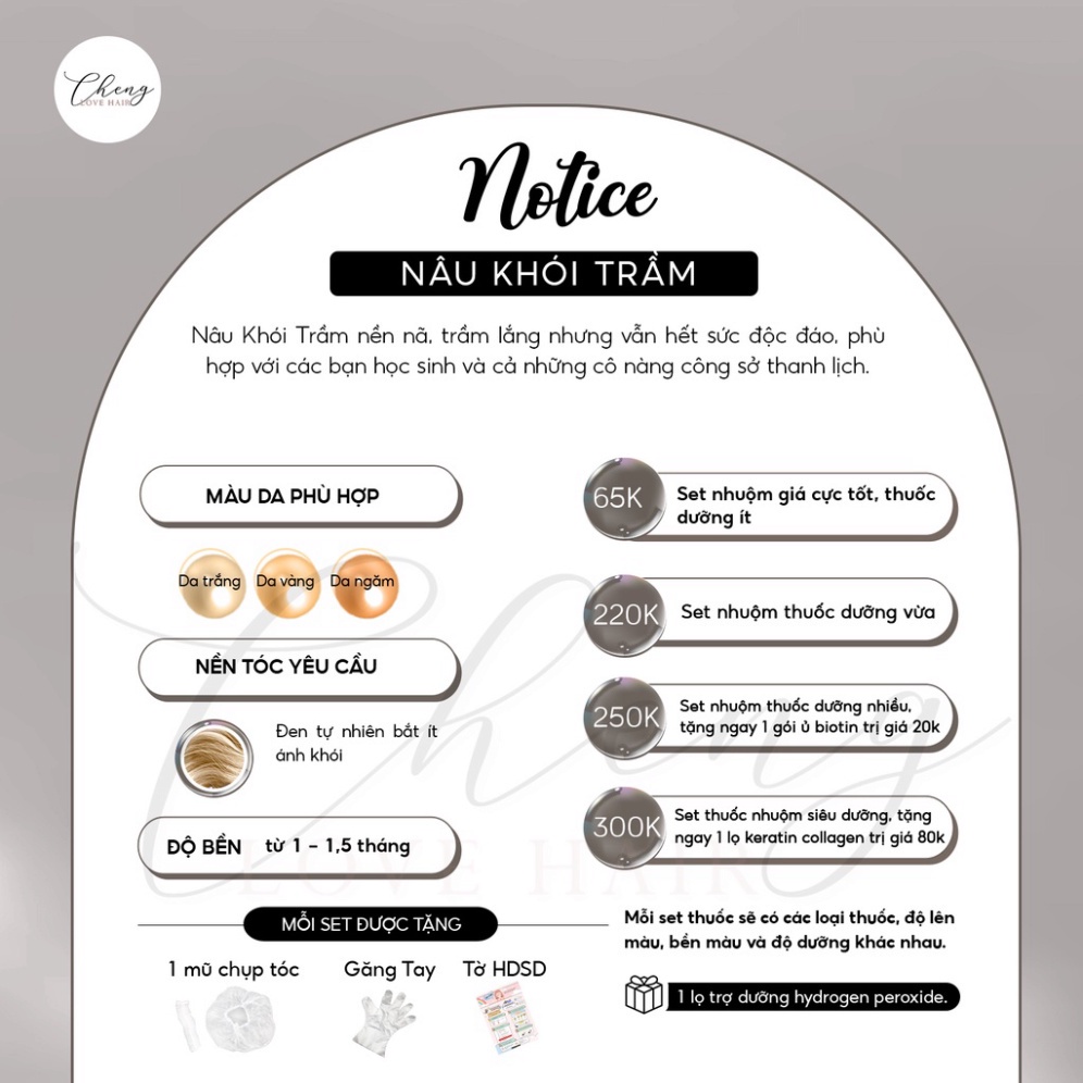 Thuốc nhuộm tóc nam màu nâu khói tại nhà chính hãng giá rẻ - An Khang Cosmetic