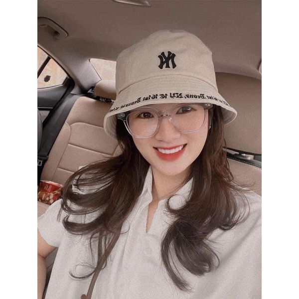 Mũ bucket MLB viền chữ