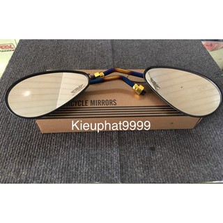 Kính/ Gương xe máy CRG Chân Titan Kiểu Bầu Kịn cặp