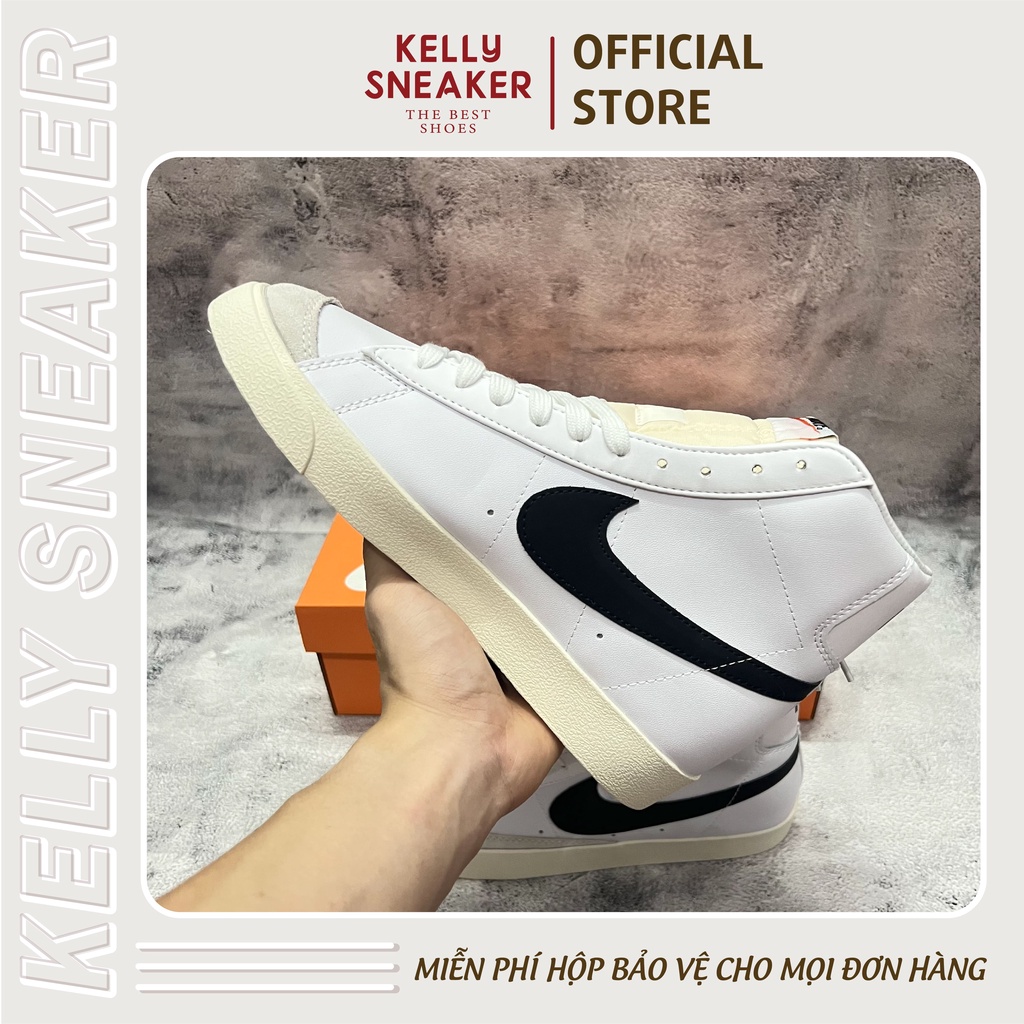 Giày Sneaker Blazer Mid 77 Classic Vintage Swoosh Đen - Bản Cao Cấp