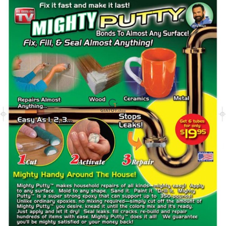 Keo sáp dán đa năng Mighty Putty cao cấp